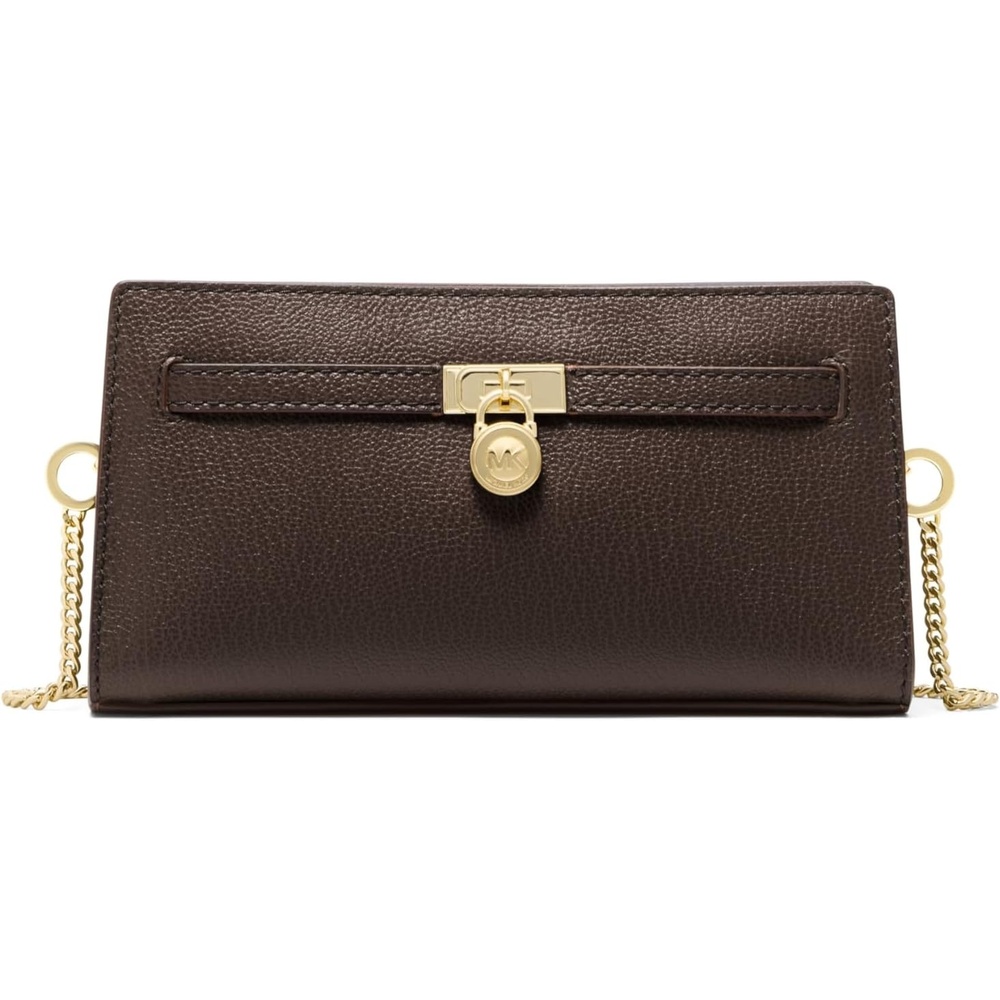 image:imageMICHAEL Michael Kors Hamilton Moderne Exta Small Convertible XbodyGoldtone HardwareUrbino LeatherChocolate