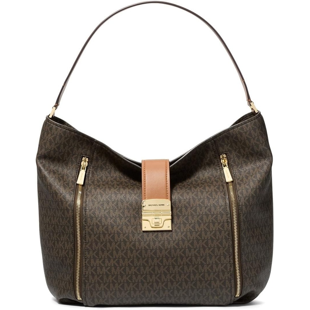 image:imageMichael Kors Addie Large Hobo Shoulder BagBrownAcorn