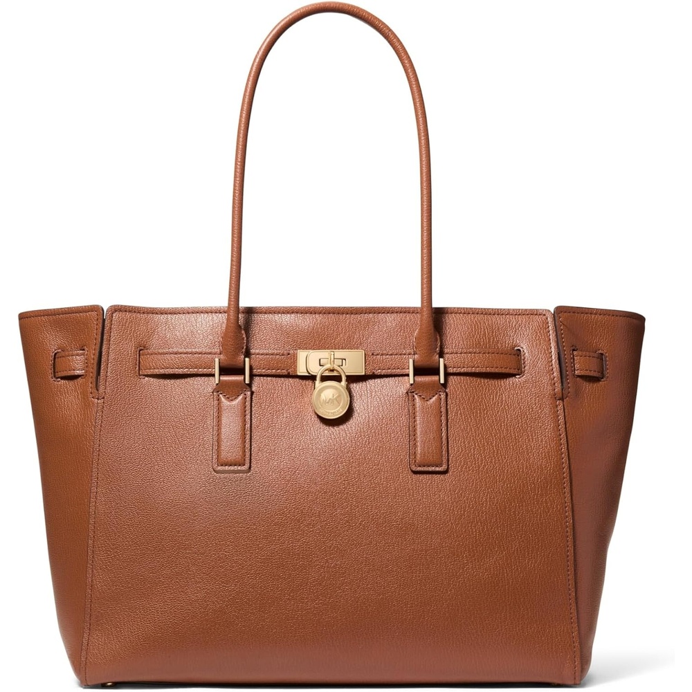 image:imageMichael Kors Hamilton Large ToteGoldtone HardwareUrbino LeatherLuggage