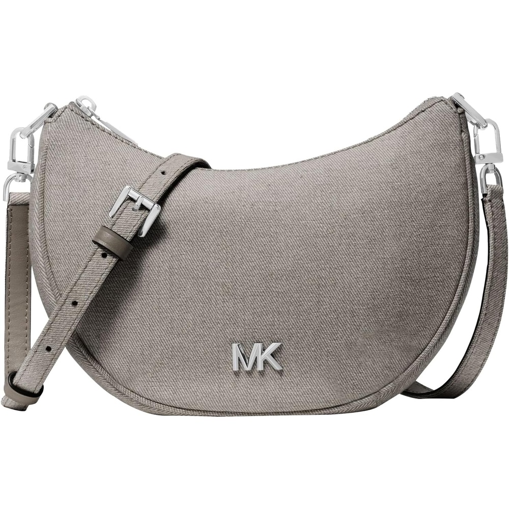 image:imageMichael Kors Kyla Small Convertible PouchetteSilvertone HardwareAnthracite