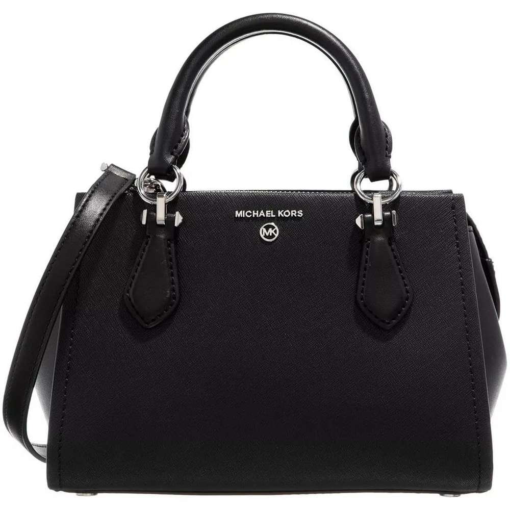 image:imageMichael Kors Marilyn Small Crossbody BagSilvertone HardwareBlack