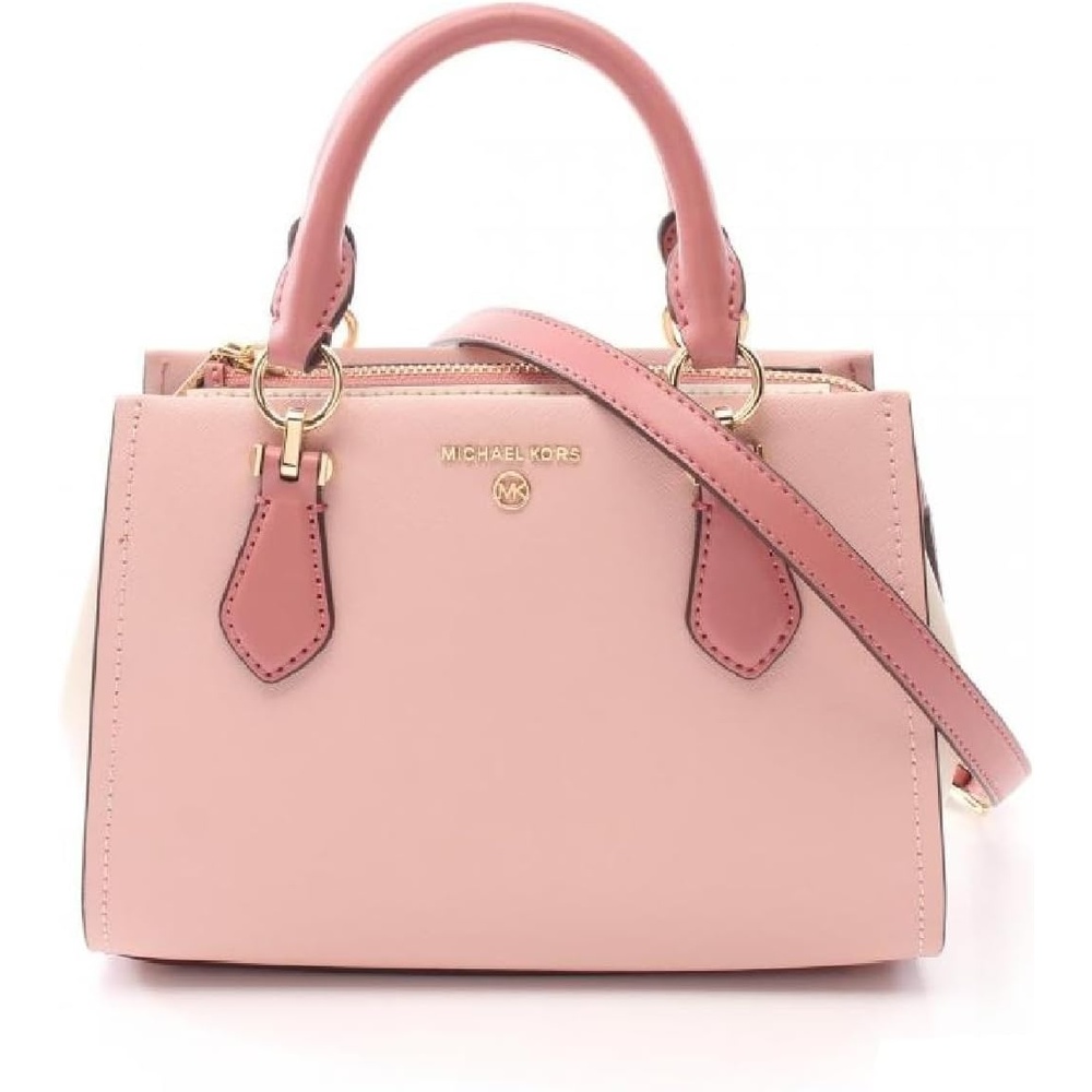 image:imageMichael Kors Marilyn Small Crossbody BagSoft PinkLight CreamFawn