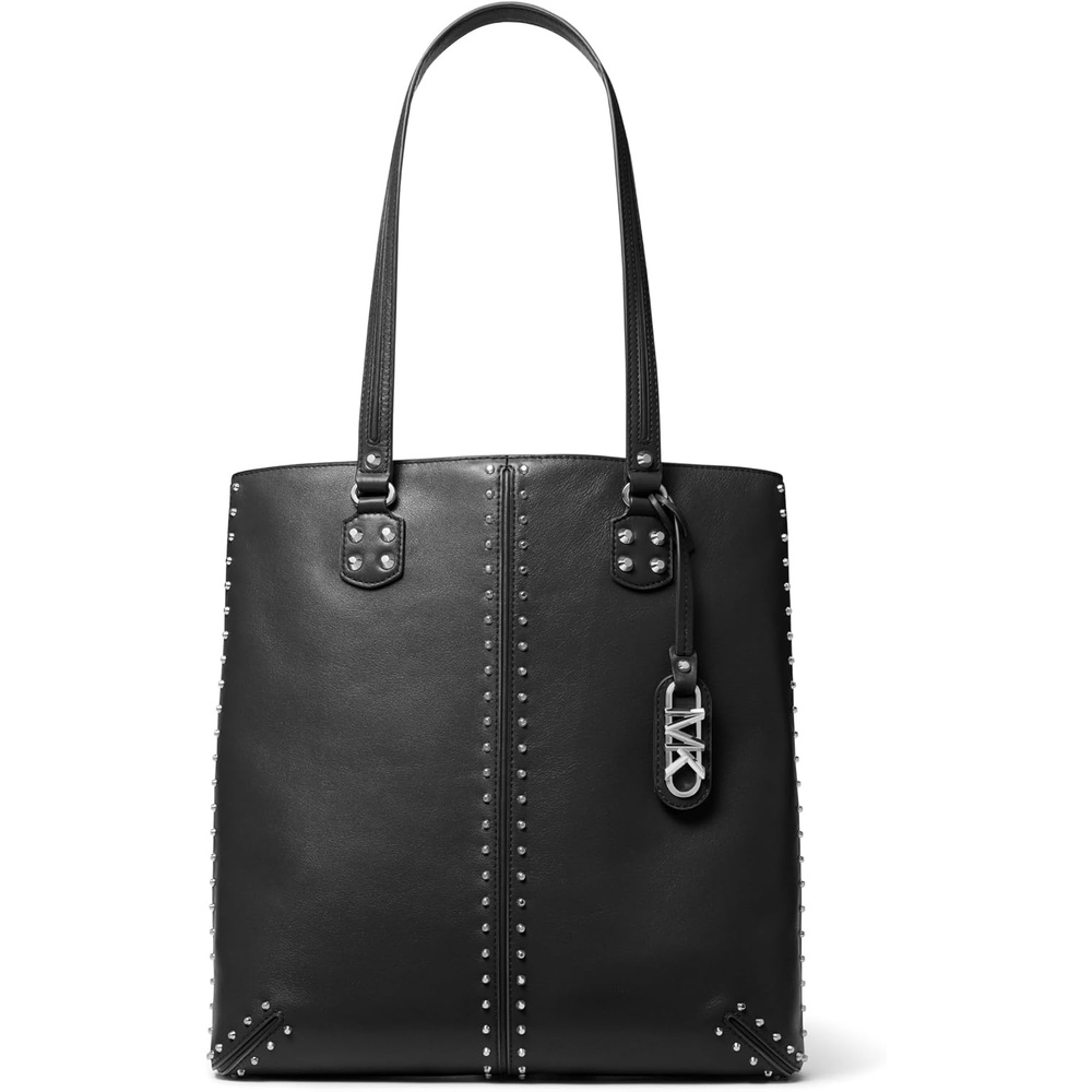 image:imageMichael Kors Womens Astor Studded Large Tote BagSilvertone HardwareBlack