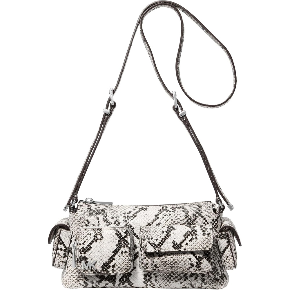 image:imageMichael Kors Womens Dakota Small Convertible Pocket Crossbody BagSilvertone HardwareAluminum