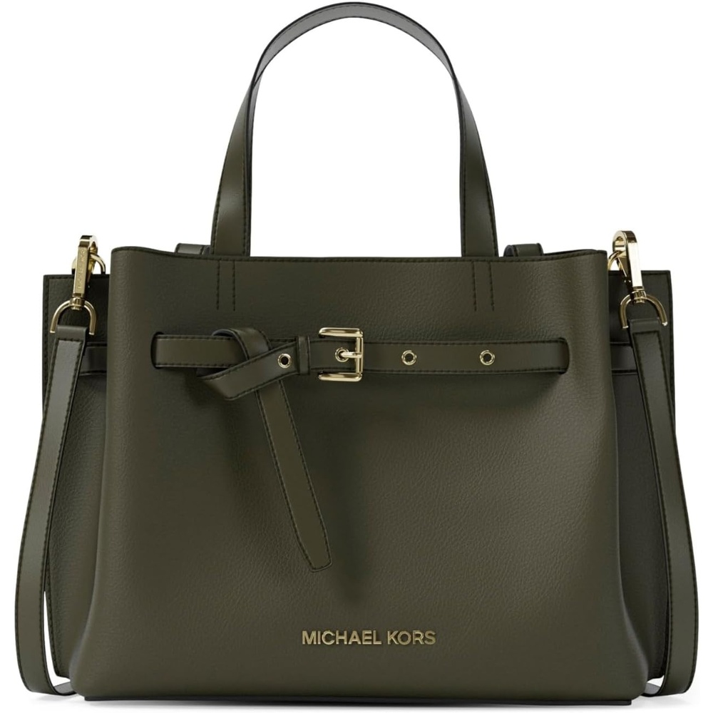image:imageMichael Kors Womens Emilia Small SatchelGoldtone HardwarePebble LeatherIvy