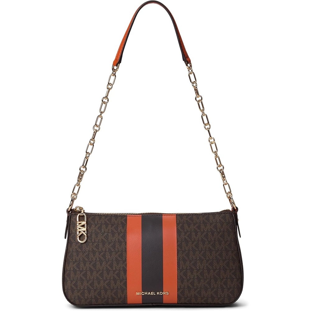 image:imageMichael Kors Womens Empire Medium Chain PouchetteOrange Punch