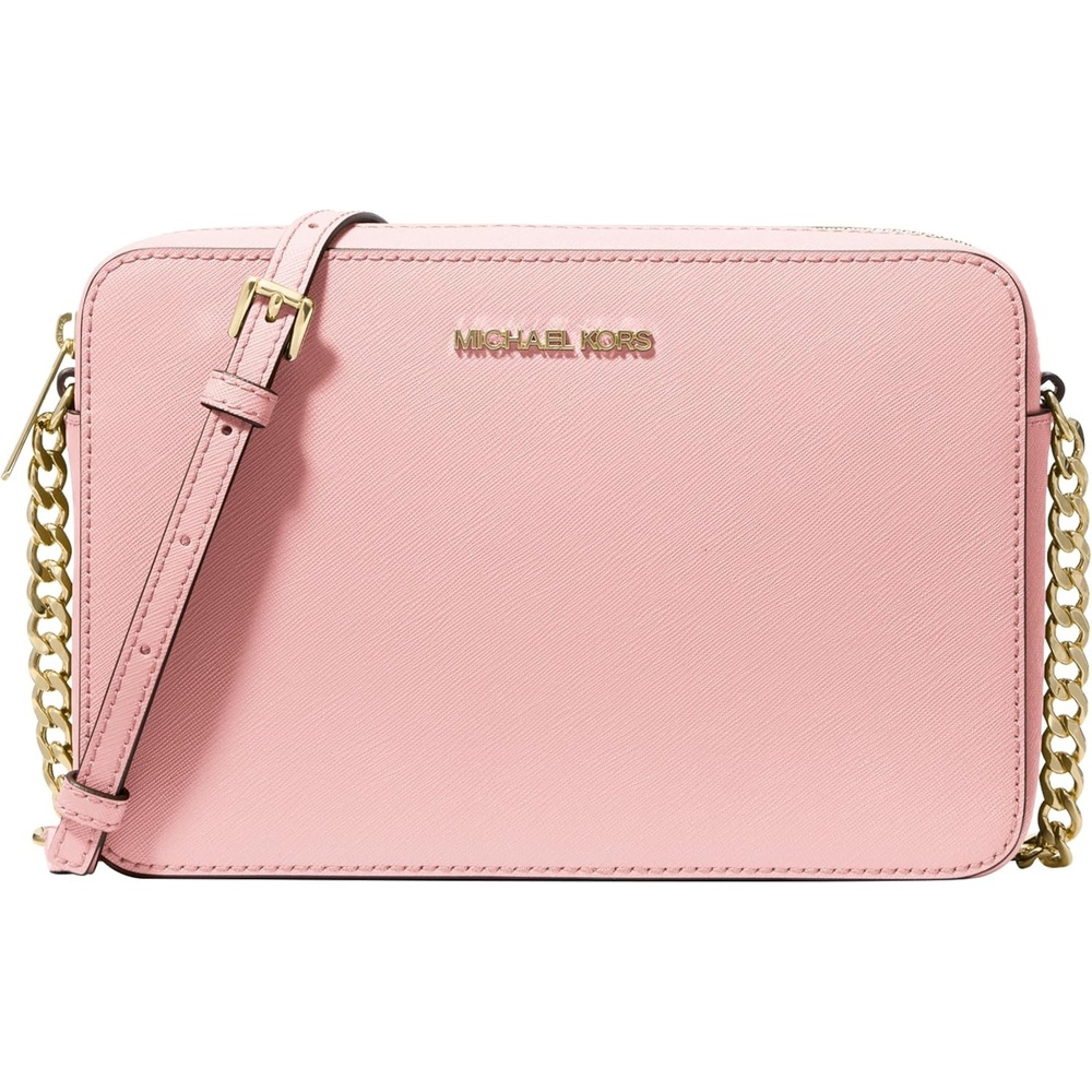 image:imageMichael Kors Womens Jet Set Large Crossbody BagGoldtone HardwarePowder Blush