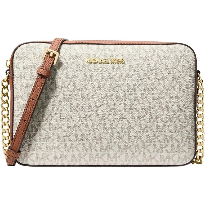 image:imageMichael Kors Womens Jet Set Large Crossbody BagGoldtone HardwareVanilla