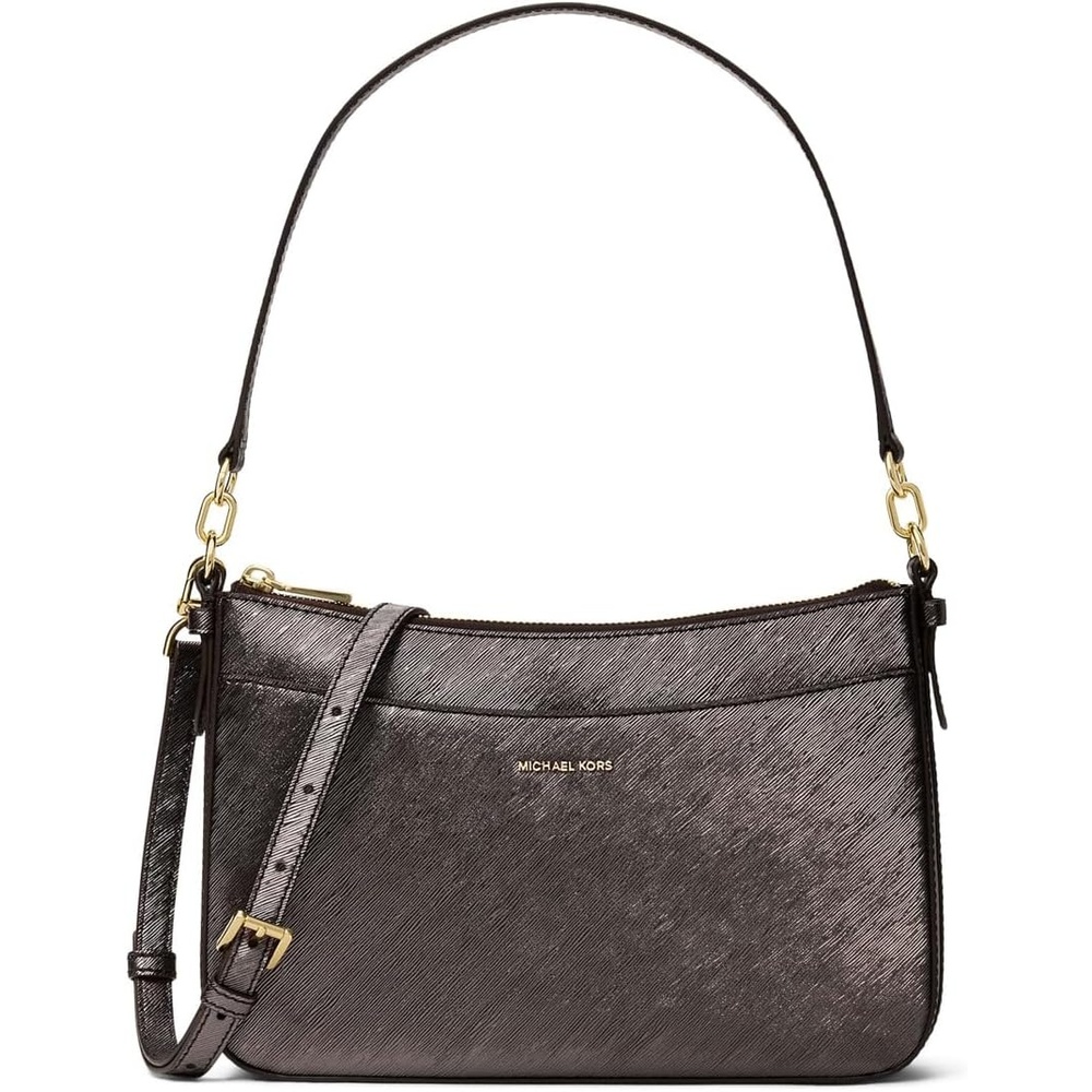 image:imageMichael Kors Womens Jet Set Top Zip Pochette Crossbody BagChocolate 1