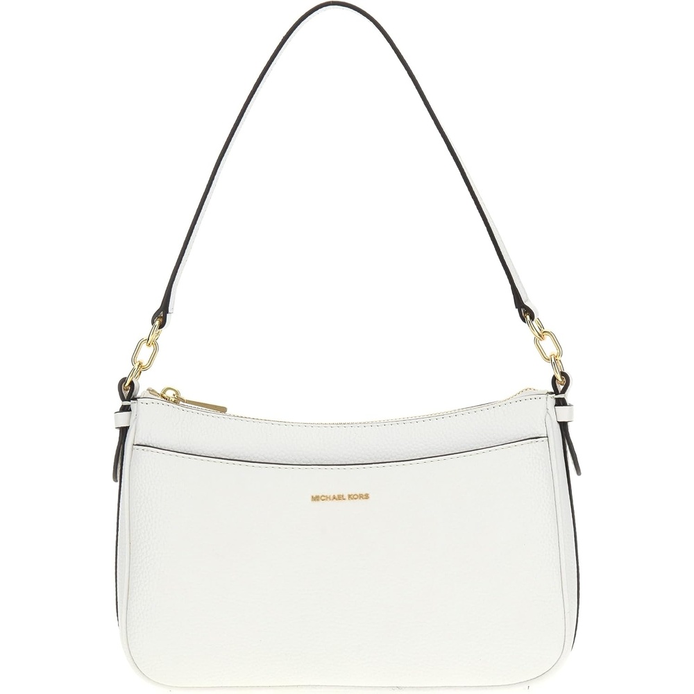 image:imageMichael Kors Womens Jet Set Top Zip Pochette Crossbody BagWhite Optic White