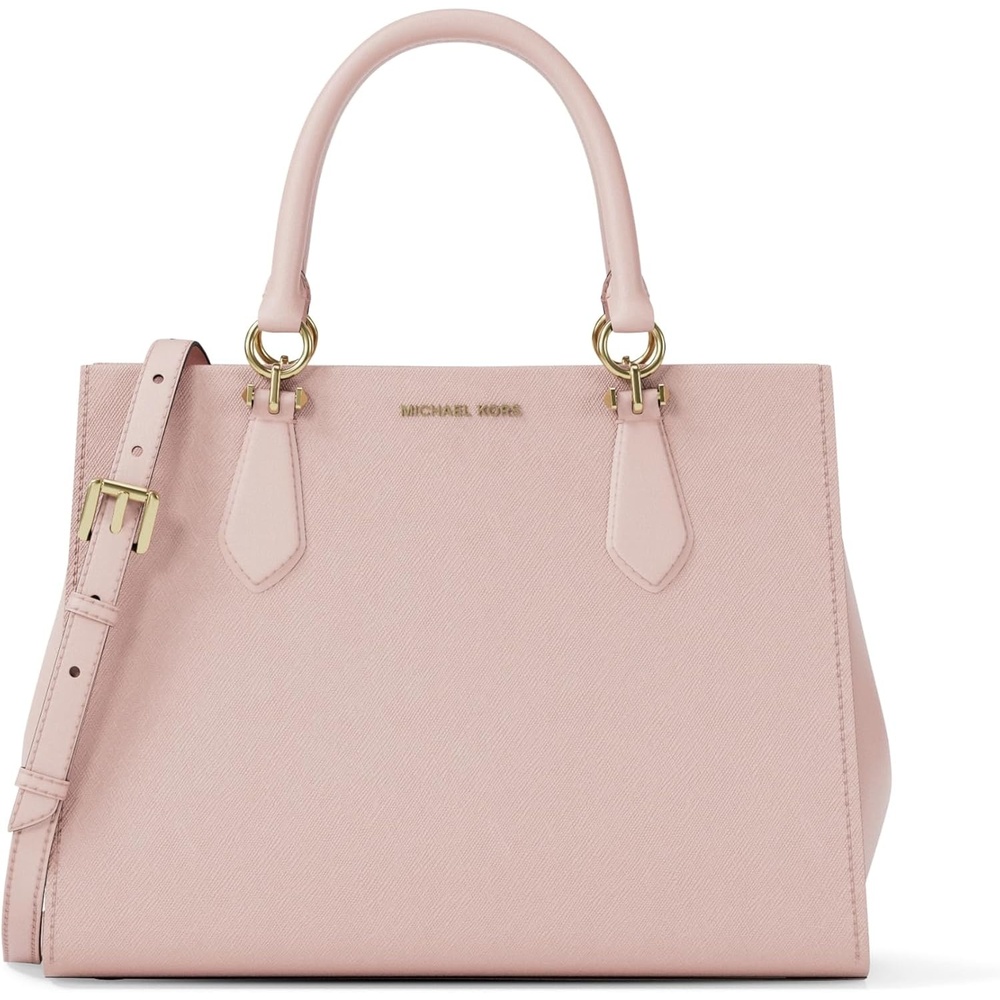 image:imageMichael Kors Womens Marilyn SatchelGoldtone HardwarePowder Blush