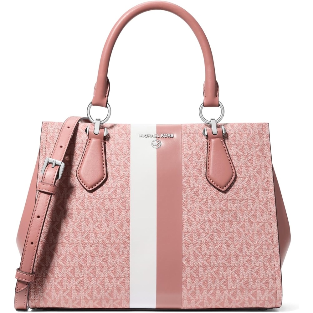 image:imageMichael Kors Womens Marilyn SatchelSilvertone HardwareRose