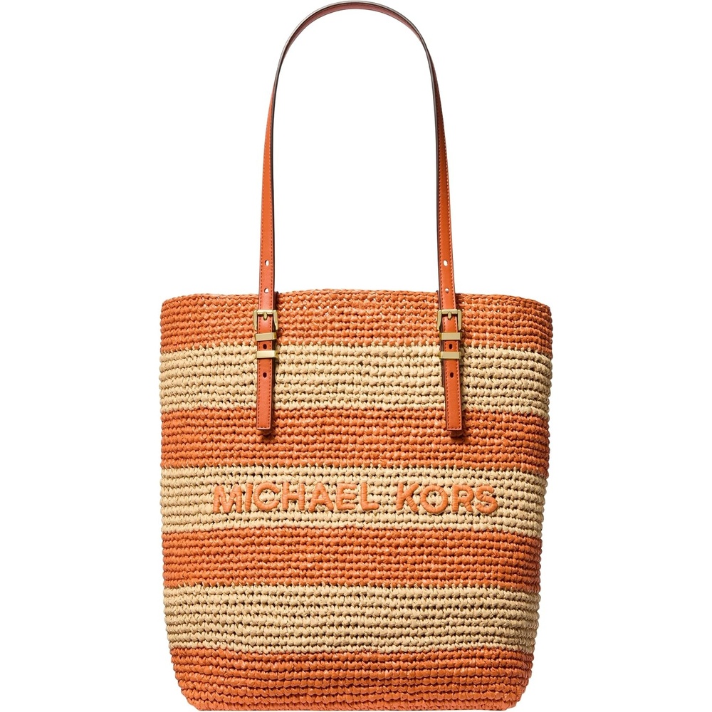 image:imageMichael Kors Womens Quinn Large North South Tote BagOrange Punch