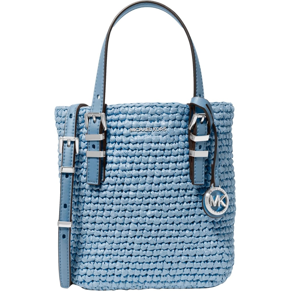 image:imageMichael Kors Womens Quinn Xsmall Crossbody ToteSilvertone HardwareChambray