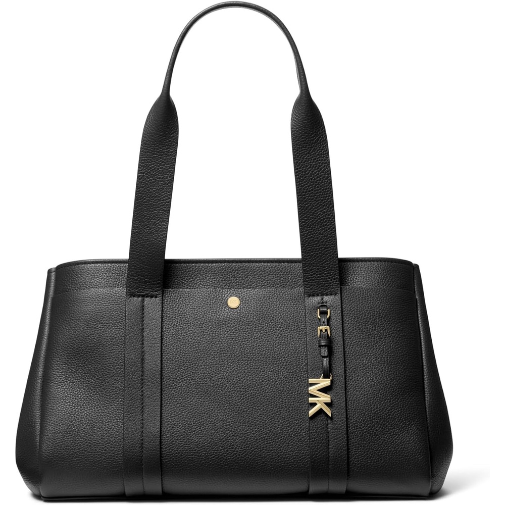 image:imageMichael Kors Womens Romee Large ToteGoldtone HardwareBlack