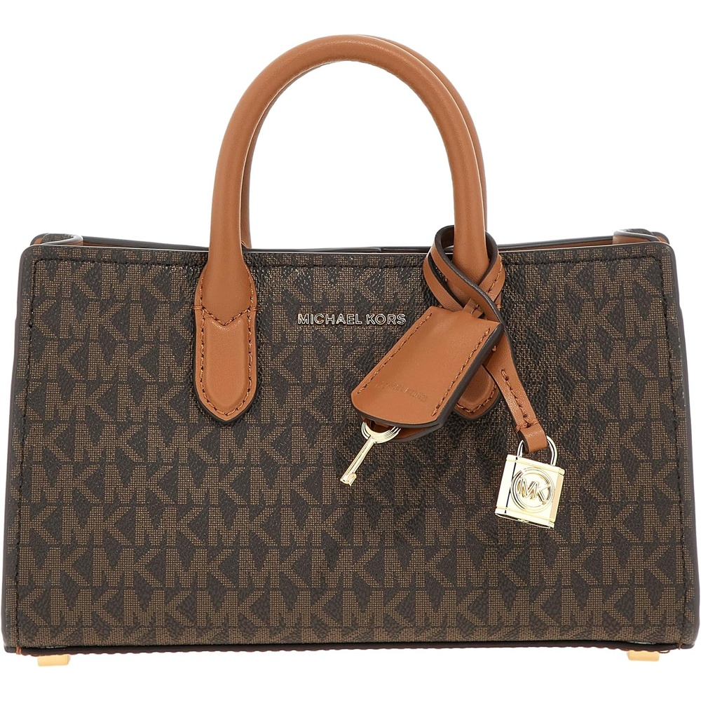 image:imageMichael Kors Womens Scarlett Extrasmall Crossbody BagGoldtone HardwareBrownAcorn