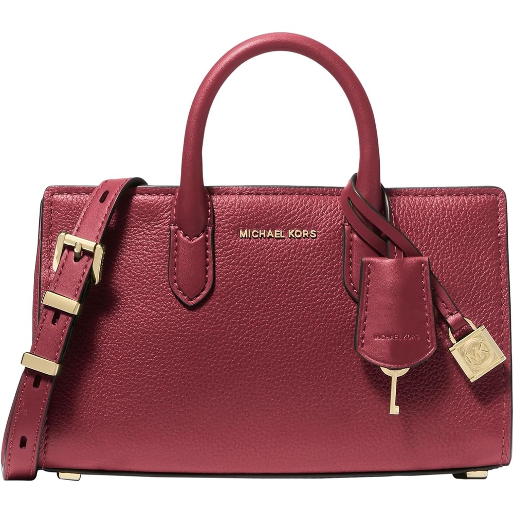 image:imageMichael Kors Womens Scarlett Extrasmall Crossbody BagGoldtone HardwareDeep Red