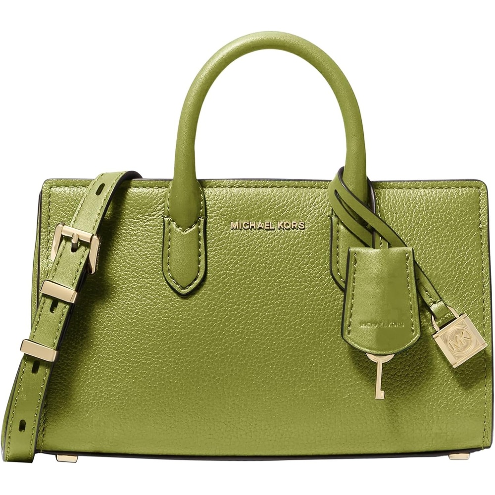 image:imageMichael Kors Womens Scarlett Extrasmall Crossbody BagGoldtone HardwareMeadow Green