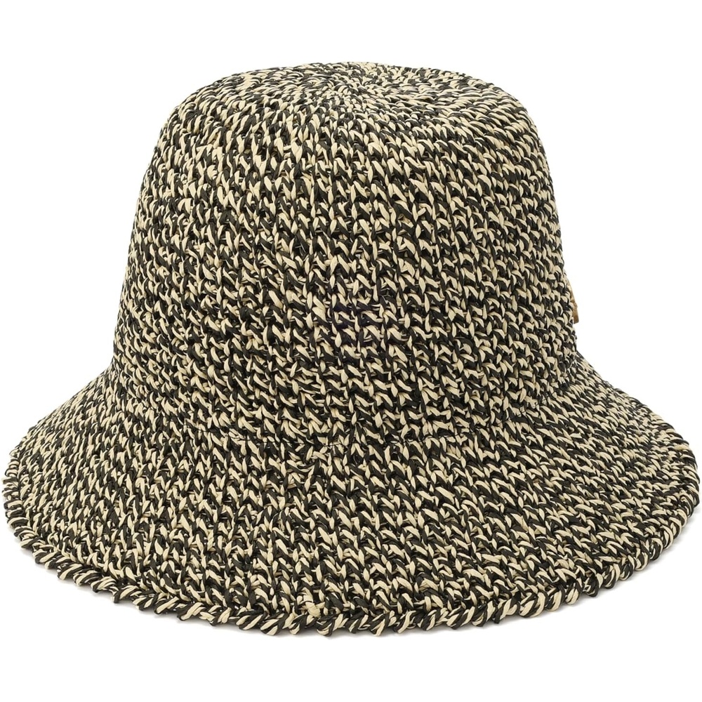 image:imageMichael Kors Womens Straw Bucket Hat Stylish amp Versatile Accessory for Everyday WearNaturalBlack