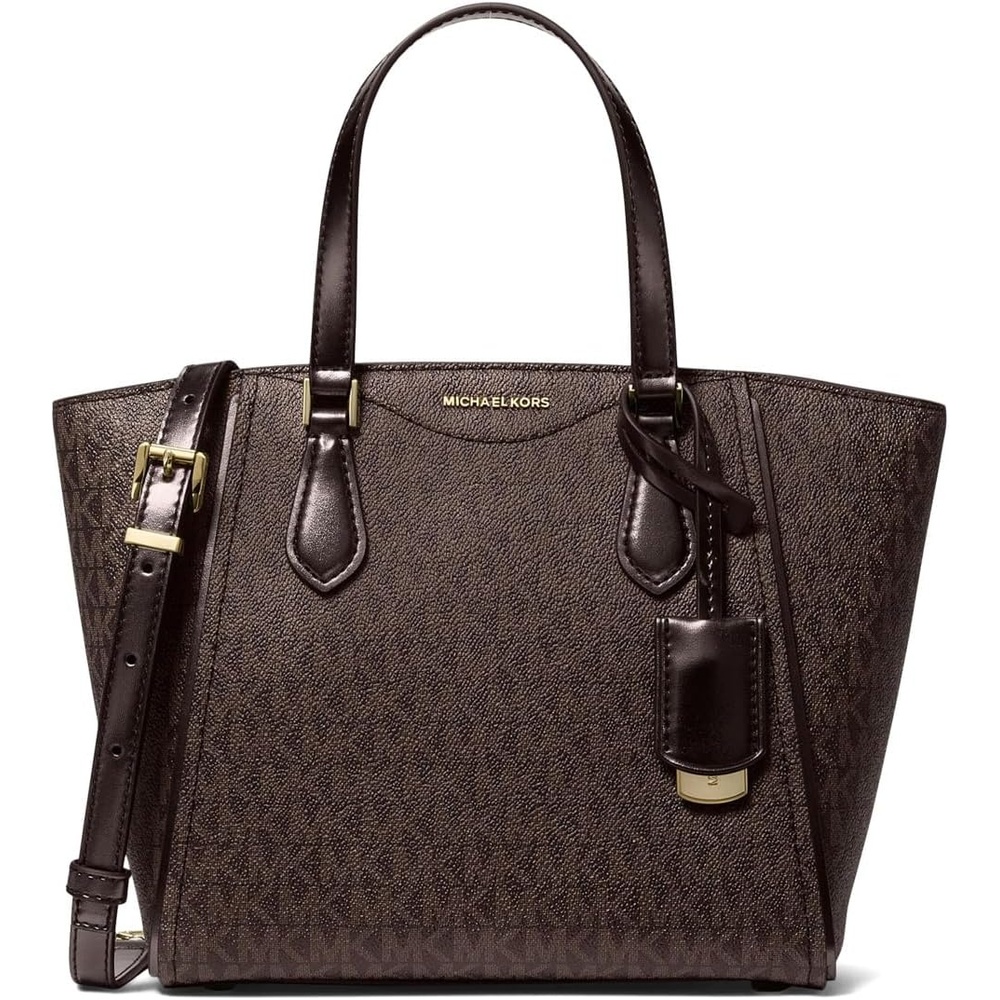 image:imageMichael Kors Womens Taryn Small Convertible Crossbody BagChocolate