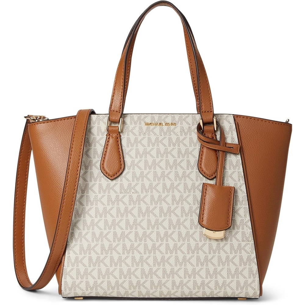 image:imageMichael Kors Womens Taryn Small Convertible Crossbody BagGoldtone HardwareVanillaAcorn