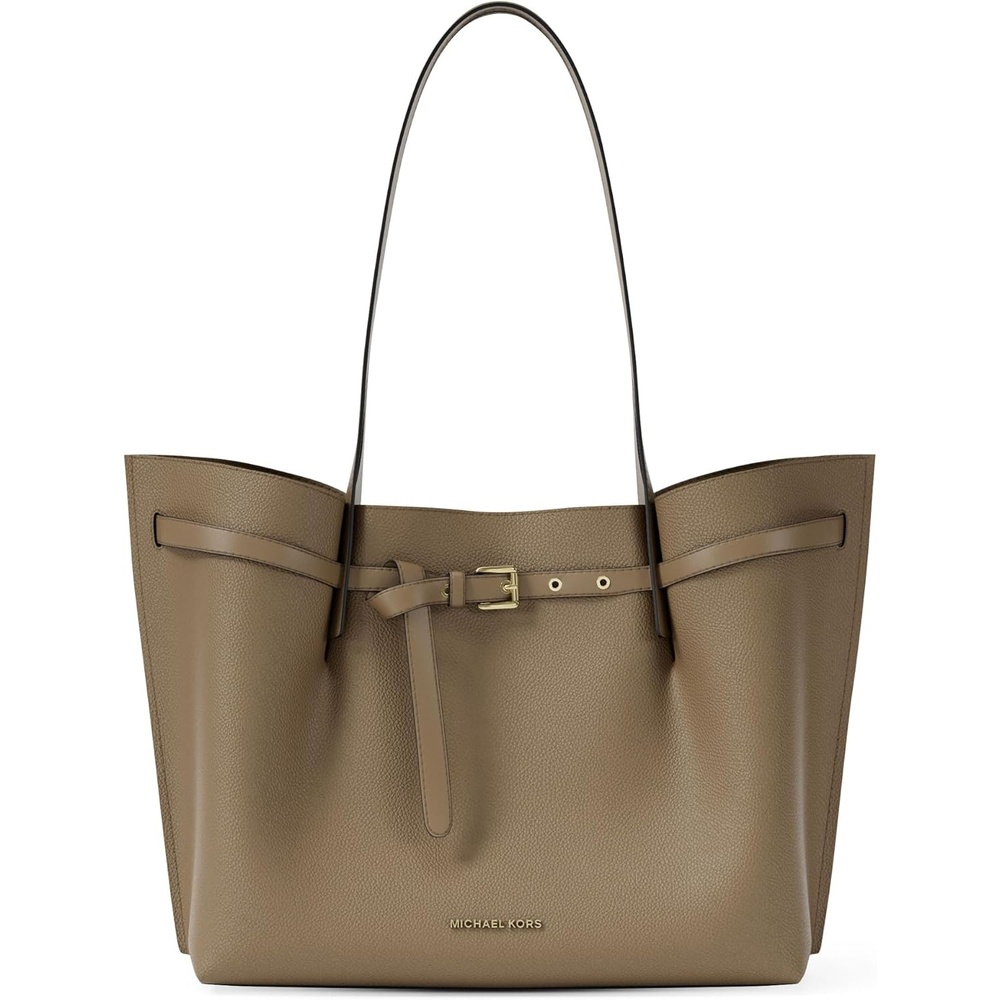 image:imageMichael Kors womens Emilia Large ToteGoldtone HardwarePebble LeatherHusk