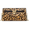 Gold-tone Hardware/Cheetah Haircalf With Volare Leather Trim/Marigold