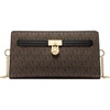 Gold-tone Hardware/Mk Signature Coated Twill/Brown/Black