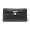 Silver-tone Hardware/Urbino Leather/Black