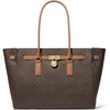 Gold-tone Hardware/Mk Signature Coated Twill/Brown/Acorn