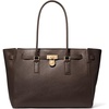 Gold-tone Hardware/Urbino Leather/Chocolate
