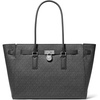 Silver-tone Hardware/Tonal Mk Signature Coated Twill/Black