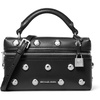 Silver-tone Hardware/Leather W/Dome Studs/Black