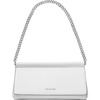 Silver-tone Hardware/Optic White
