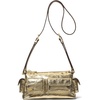Gold-tone Hardware/Metallic Volare Leather/Pale Gold