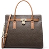 Gold-tone Hardware/Mk Signature Coated Twill/Brown/Acorn