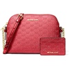 Gold-tone Hardware/Mk Embossed Glitter/Crimson