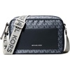 Silver-tone Hardware/Tonal Mk Signature Nylon With Mk Logo Webbing/Admiral/Pale Blue