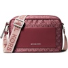 Silver-tone Hardware/Tonal Mk Signature Nylon With Mk Logo Webbing/Oxblood