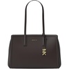 Gold-tone Hardware/Embossed Goat Leather/Chocolate