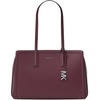 Silver-tone Hardware/Embossed Goat Leather/Oxblood