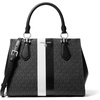Silver-tone Hardware/Black/Optic White