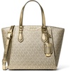 Gold-tone Hardware/Metallic Mk Signature/Pale Gold