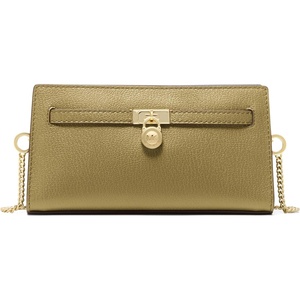 MICHAEL Michael Kors Hamilton Moderne Exta Small Convertible Xbody(Gold-tone Hardware/Urbino Leather/Pistachio)