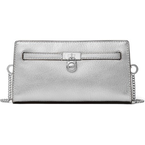 MICHAEL Michael Kors Hamilton Moderne Exta Small Convertible Xbody(Silver-tone Hardware/Metallic Urbino Leather/Silver)