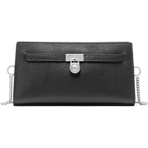 MICHAEL Michael Kors Hamilton Moderne Exta Small Convertible Xbody(Silver-tone Hardware/Urbino Leather/Black)