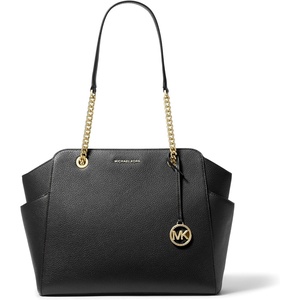 Michael Kors Jacquelyn Medium Chain Tote(Gold-tone Hardware/Black)