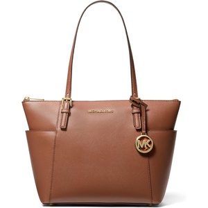 Michael Kors Jet Set Top Zip Tote(Gold-tone Hardware/Luggage)