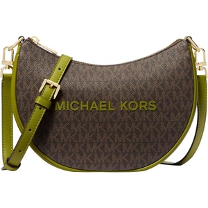 Michael Kors Kyla Small Convertible Pouchette(Gold-tone Hardware/Meadow Green)