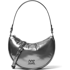 Michael Kors Kyla Small Convertible Pouchette(Gunmetal-tone Hardware/Puffy Metallic Nylon/Gunmetal)